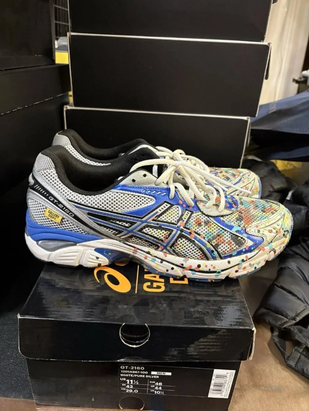 WORN Mens Asics GT-2160 Gallery Dept. ComplexCon 1201A987-100 Size 11.5 WITH BOX